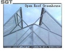 4mm Low Iron Tempered Glass for Open Roof Greenhouse (sides, gable)